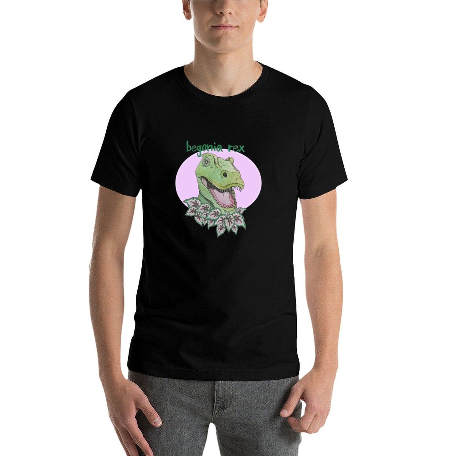 Tレックス・ベゴニア（ピンク）Tシャツ、パーソナライズされた - Begonia Rex のレビューと価格