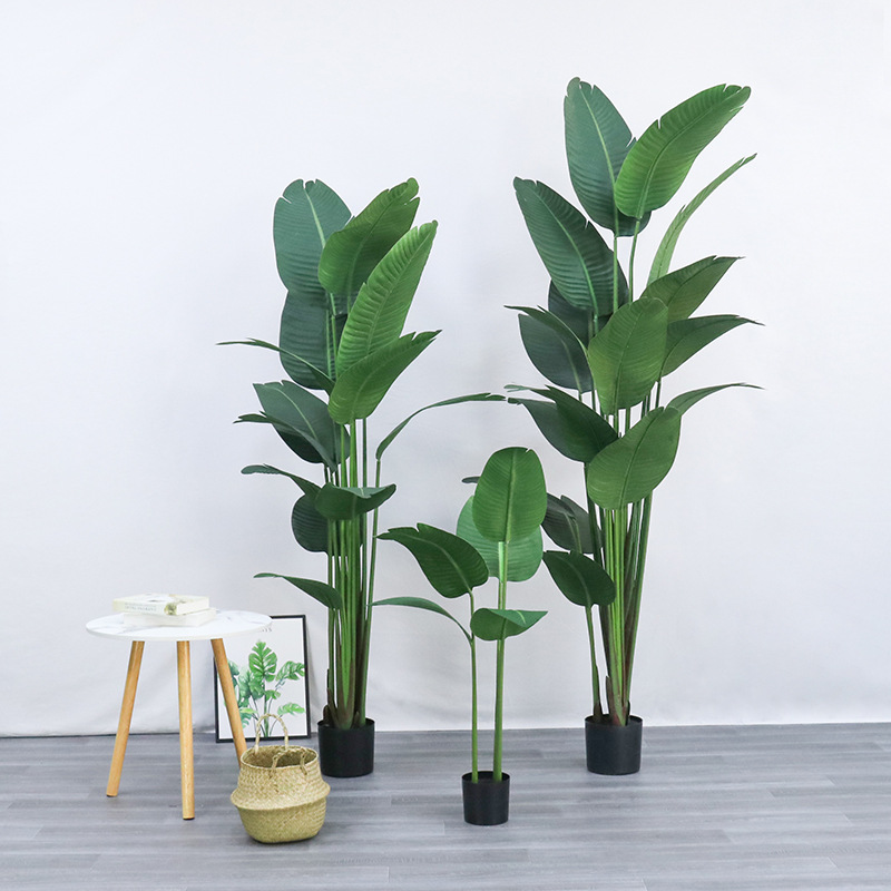 人工プラスチック製の鉢植え ​ 極楽鳥花を植える ​   ス - Bird Paradise Strelitzia のレビューと価格