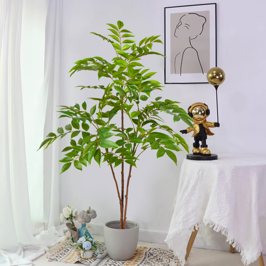 76-140 センチメートル大型人工フィカスの木の枝偽漆の木 - Ficus Lyrata Tree のレビューと価格