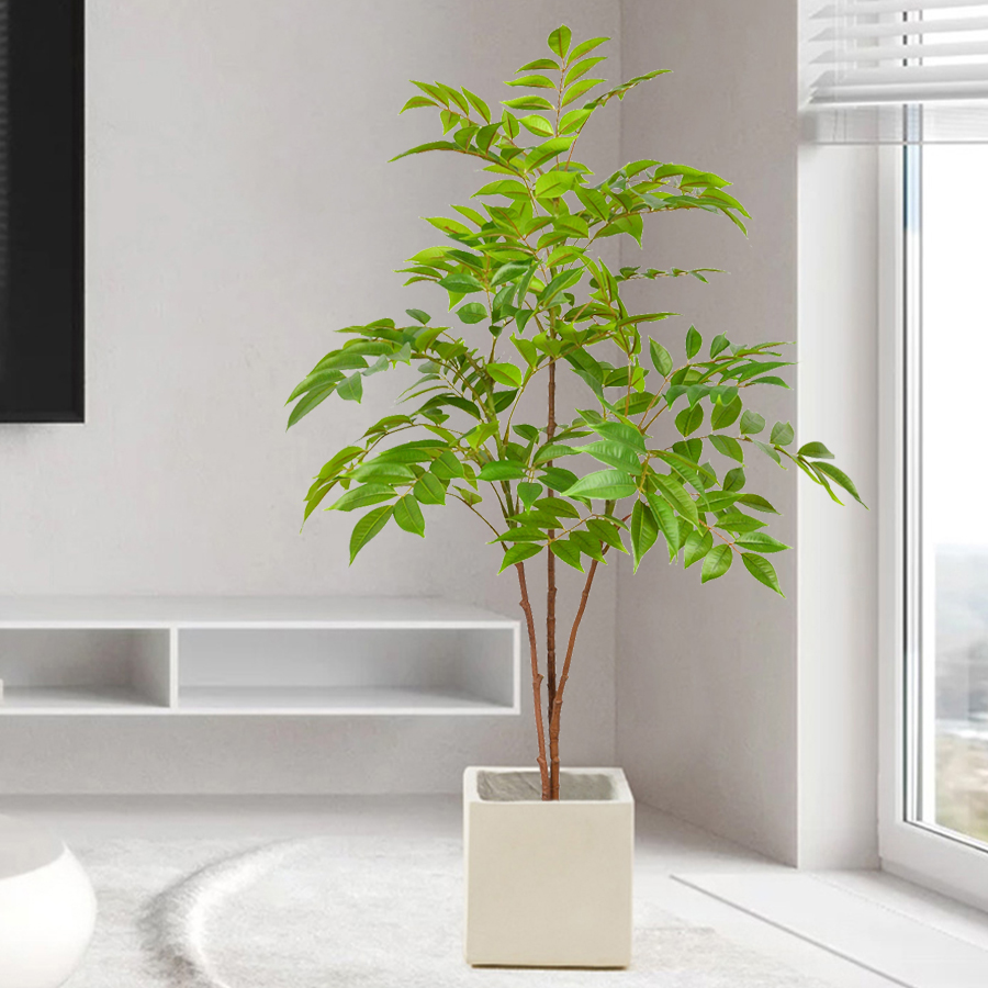 76-140 センチメートル大型人工フィカスの木の枝偽漆の木 - Ficus Lyrata Tree のレビューと価格