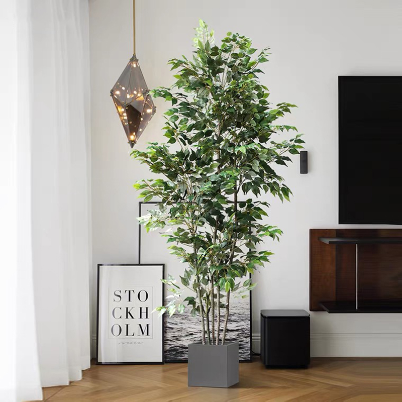 70インチ人工イチジクの木フェイクフロア植物プラスチックガジ - Ficus Lyrata Tree のレビューと価格