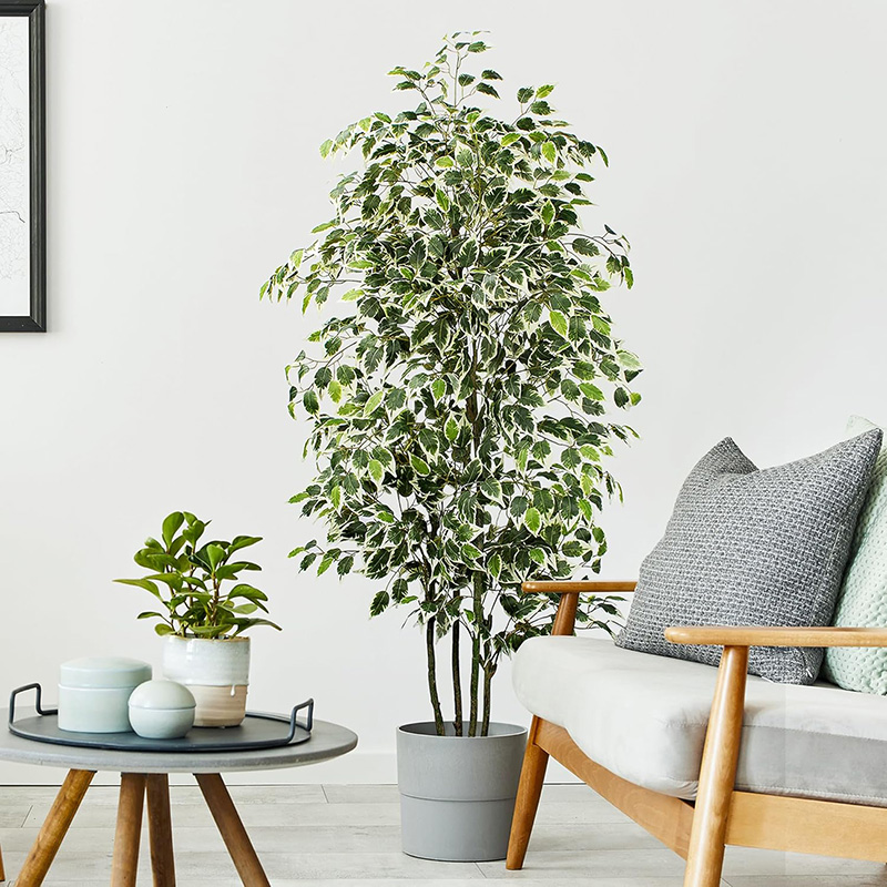 70インチ人工イチジクの木フェイクフロア植物プラスチックガジ - Ficus Lyrata Tree のレビューと価格