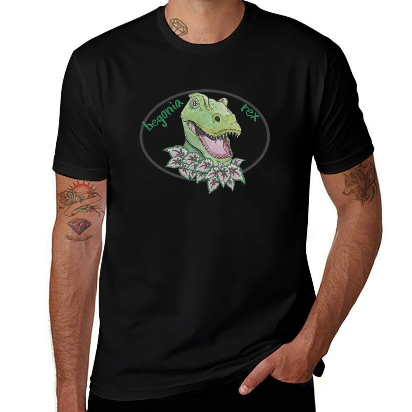 TレックスベゴニアTシャツ カジュアル普段着半袖Tシャツ - Begonia Rex のレビューと価格